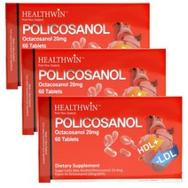 사은품+뉴질랜드 헬스윈 폴리코사놀 33.4mg 옥타코사놀 20mg 60정 1개, 60정 3개