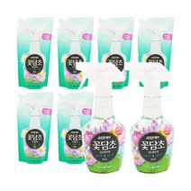 꽃담초 섬유탈취제 연꽃 400ml 2개+리필 320ml 6개, 단품