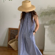 [플레르] 여름 나시 원피스 스트라이프 드레스