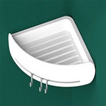 신화리빙 욕실선반, ABS욕실코너선반 화이트