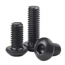 M2 블랙 100개 육각 소켓 트러스 헤드 볼트 ISO7380 둥근 머리 나사 Grade 10.9, M2 (100개), 12mm