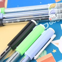 고양이 핑거하트 젤펜 볼펜, 연보라