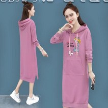 여자 롱 후드원피스 후드티 맨투맨원피스 캐주얼ihp03