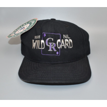 New Era 콜로라도 로키스 빈티지 뉴에라 1995 MLB NL 와일드 카드 스냅백 캡 모자 - NWT