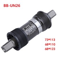 SHIMANO BB-UN26 하단 브래킷 스퀘어 iis 유형 68/73 MM 자전거 축 BB 세트 MTB 산악 도로 자전거 부품, 01 UN26 68x110mm