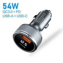 아이폰차량용거치대 z플립 차량용 자석 거치대 무선 충전기 54W USB 자동차 빠른, 54W Type C USB