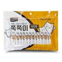 고양이 간식 영양식 테비 쭉쭉이 10gx20개 치킨맛, 1