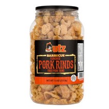 Utz 포크 라인즈 바베큐 치차론 돼지껍데기 튀김 과자 7.5oz(212.6g) 1팩 Pork Rinds Barbecue