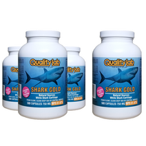 퀄리티랩 상어 연골 샤크 골드 750mg 500정 캐나다 관절 영양제 캐나다 식약처 인증, 4개