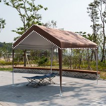 DZB 쉘터 천막 3X4 지붕 벽면 (프레임 미포함) 캐노피 야외 캠핑 텐트 농막 테라스 정원 온실 업소용, B2.ST모기장4면 3X4_딥그린