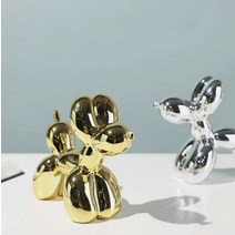 제프쿤스 벌룬독 아트 소품 인테리어 풍선개 토이, 미니 벌룬독(노란색)