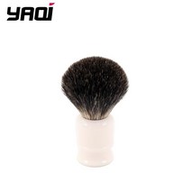 면도브러쉬 바버샵 면도 면도솔 YAQI 특별 행사 결함 22mm 남성용 면도 브러시 수지 손잡이 검은 오소리, 한개옵션0, 한개옵션0
