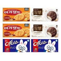 해태 에이스 218g x2 + 롯데 마가렛트 오리지널 176g x2 + 롯데 몽쉘 크림케이크 192g x2, 에이스x2 +마가렛트x2+몽쉘x2