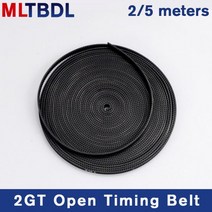 2/5 미터 GT2-6mm 오픈 타이밍 벨트 너비 6mm 10mm 고무 소재 피치 2mm 블랙 2GT 동기식 Reprap 3D 프린터, 01 6mm_04 4 Meters_01 1 개