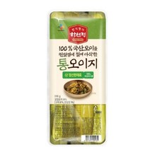 CJ더마켓 반찬 재료 집밥 가정식 탑티어 하선정 통오이지 무절임 쌈무 절임 장아찌 300G, 9개