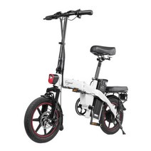 접이식자전거 여성자전거 클래식 초경량 미니벨로 전기 자전거 미니 접이식 EBike 성인 패션 전자 48V 리, 01 White