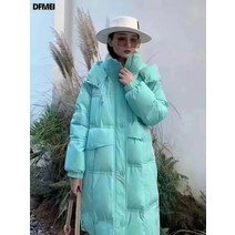 롱패딩 패션 뽀얀 오리털 방한 트렌드 후드 패딩 코디