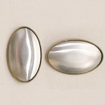 (반제품)베이직긴타원브로치(15)