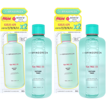 브링그린 티트리 시카 수딩 토너 500ml x 2개 블랙헤드와 피부 피지량 케어에 도움