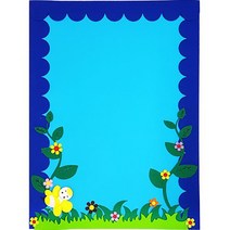 dm 디머스 교실게시판환경꾸미기 펠트게시판보드파랑, 단품