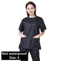 헤어캡 애완 동물 미용 작업복 방수 고양이 개 그 루머 비 스틱 털이 정전기 방지 통기성, Black not wpf  S