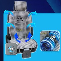 엘리멘탈 쿨링시트 12V 24V 통풍시트 여름시트커버 쿨시트 차량용 바람방석 카시트, 쿨링시트 투팬12V, 1개