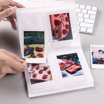 반투명 2단 앨범 탑꾸 포꾸 폴꾸 포카 포토 카드 폴라로이드 보관 증명사진 최애 사진첩 바인더, 01 : 소A_30매(120포켓)