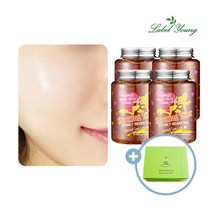 [라벨영] [롯데단독] 보습+영양+광채 쇼킹토너 꿀광버전 4개+내추럴순수화장솜 1개증정, 상세 설명 참조