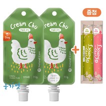 네츄럴코어 크림츄 강아지간식 70g 2팩+러비츄 2P, 1세트, 치킨