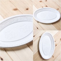 5P 타원접시(30X20CM) 도시락접시 회포장용기
