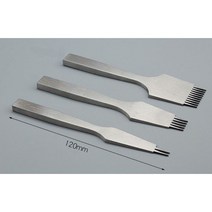 [갈색가죽] 고급 유럽형 사선치즐 2.7mm 3mm 3.38mm 3.85mm 2날 5날 10날 2+5+10날 세트 가죽공구 가죽공방공구