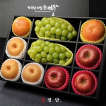 926 오전09시까지 주문시 명절전배송SSG 정담명품 과일 프리미엄 선물세트 정담 혼합 10호 (샤인머스켓2 사과3 배3 자몽2 - 5kg) 보자기포장 -인증