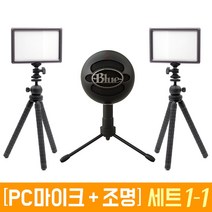 오토케 룩스패드 & 블루 스노우볼 아이스 개인방송장비 세트 PC USB 마이크 조명 풀세트 아프리카 BJ 유튜브 유튜버 방송 촬영 장비 1인방송 1인미디어, 룩스패드22H 투스탠드 & 마이크 블랙