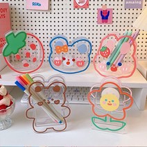 국내최다구성 귀여운 캐릭터 투명 아크릴 연필꽂이 인테리어 화장소품케이스, 27. 몰티즈, 1개