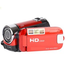 빈티지 캠코더 카메라 비디오 핸디캠 레트로 뉴트로 촬영소품 뜨거운 판매 풀 HD 1080p 16x 디지털 줌 16mp 레코더 dv 휴대용 캠, 빨간색