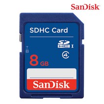 샌디스크 스탠다드 SD 메모리카드 클래스4, 8GB