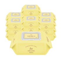 [오가닉소울] 프리미엄 아기물티슈 엠보싱 캡형 50gsm 100매 (10팩/20팩), 10개