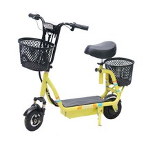 여성 전동킥보드 접이식, 배터리 충전기 없는 베어 카, 하얀색