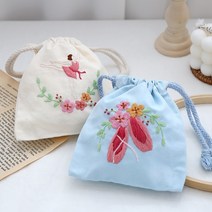 프랑스자수 DIY 미니파우치 만들기 발레시리즈 2종, 발레리나, 단품