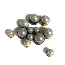 10번 진주 솔트레지 7mm부터15mm 금속장식 가죽공예 악세서리 가방부자재 10개set, 니켈, 10번 진주솔트 15mm