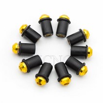 자동차 볼트 너트 5mm 10PCS 오토바이 윈드 쉴드 앞 유리 볼트 나사 스즈키 GSXR 600 750 1000 K1 K2 K3 K4, 07 금