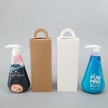 [방산소년단] 펌핑치약 285g 포장용 손잡이상자 50개 / 상자만 판매, 크라프트