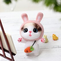 인형 울펠트 뽀송이 DIY 재료 꾸러미 팽귄 커플 핸드메이드 선물 보내다 타임 만들기패키지 품 2357756571