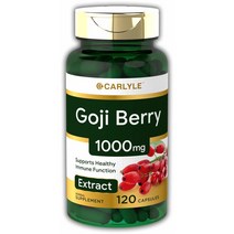 칼라일 고지베리 구기자 추출물 1000mg 120캡슐 Carlyle Goji Berry Concentrated Extract Non-GMO Gluten Free (미국배송)