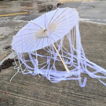 지우산 지양산 한국 전통 우산 원사 기름종이 실크 천 의상 고대 공주 드라마
