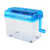 Mini Paper Shredder with A6 Portable Hand Crank Paper Documents Cutting Tool for Home Office Desktop, 1