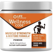 라이프익스텐션 웰니스 코드 근력 & 회복 포뮬러 파우더, 94.2g, 1개