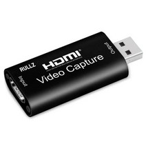 비디오 캡쳐보드 카드 HDMI 방송장비 Rullz 4k usb 2.0 3.0 전화 게임, USB 2.0 검정