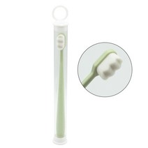 휴대용 칫솔 살균기 1pcs 울트라 파인 웨이브 나노 백만 강모 마이크로 소프트 홀더 휴대용 구강 관리 에코 제품 키트, 06