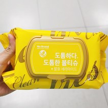 노브랜드 도톰한 물티슈 100매 x 5개, 단품, 단품